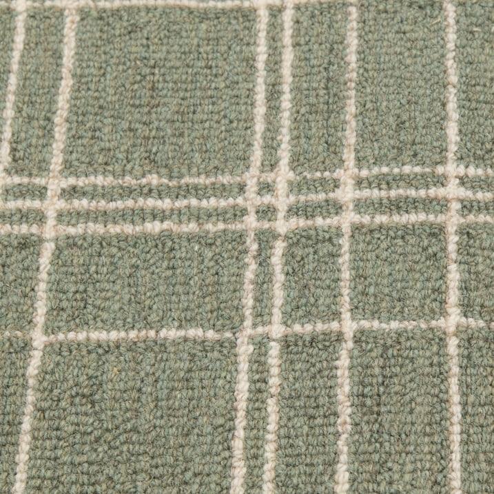 Wholesale Price with free shipping across the USA for Better Homes & Gardens Lt Green Plaid Wool Indoor Runner, 2'x6' Rug - Manji Distributors