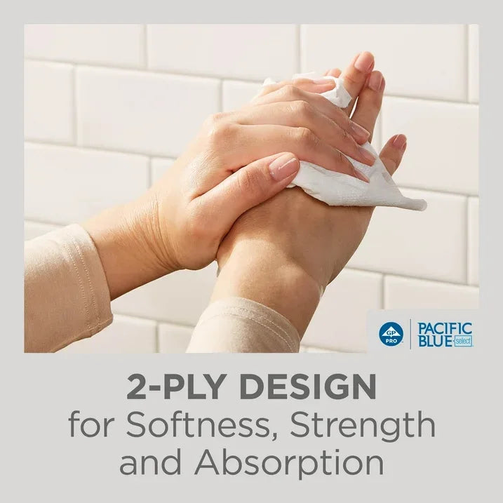 Wholesale Price with free shipping across the USA for Pacific Blue Select® Multifold Premium 2-Ply C-Fold Paper Towels by GP PRO (Georgia-Pacific), White, 2,000 Towels Per Case - Manji Distributors