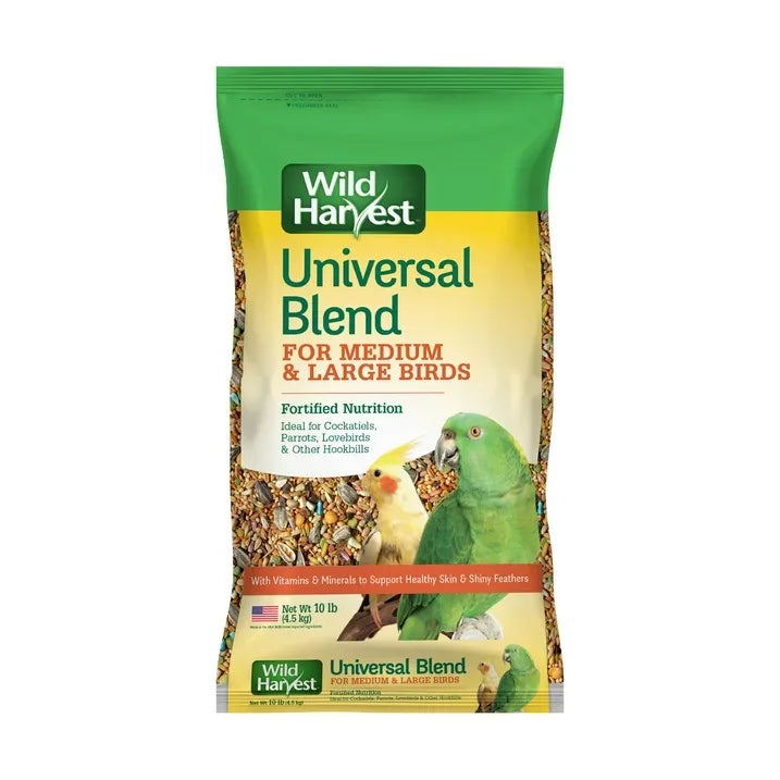 Wholesale Price with free shipping across the USA for (2 pack) Wild Harvest Universal Blend for Medium and Large Birds, 10 lbs - Manji Distributors