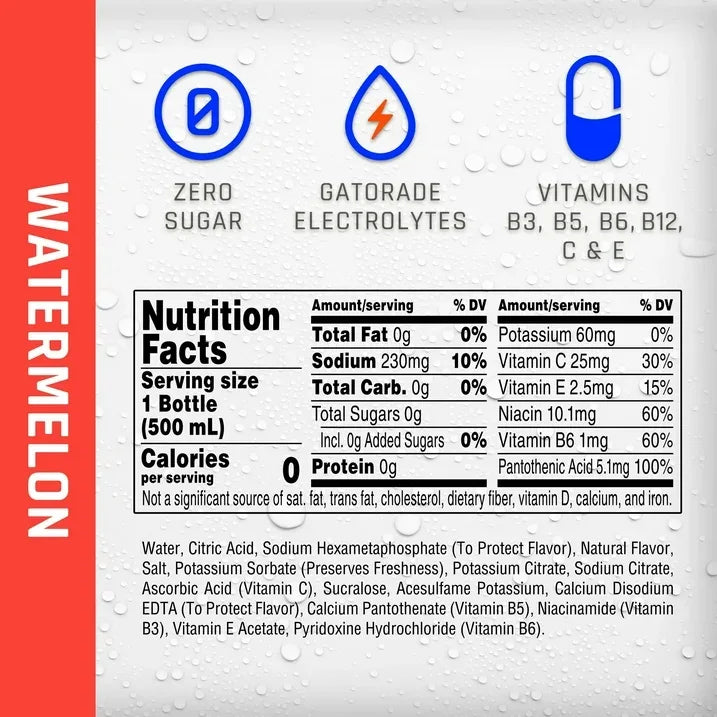 Wholesale Price with free shipping across the USA for Propel Electrolyte Enhanced Water Sports Drink, Watermelon Flavored Water, Zero Calorie & Zero Sugar Hydration with Electrolytes and Vitamins C & E, 16.9 fl oz Water Bottles (12 Pack) - Manji Distributors