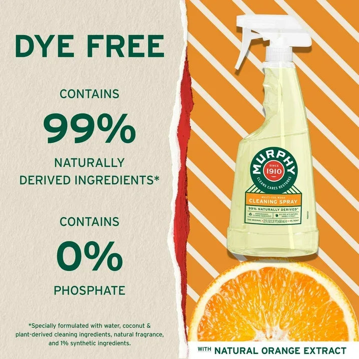 Wholesale Price with free shipping across the USA for (9 pack) Murphy Oil Soap Cleaning Spray, Wood Cleaner, No-Rinse Floor Cleaner, Orange Scent, 22 fl oz Bottle - Manji Distributors