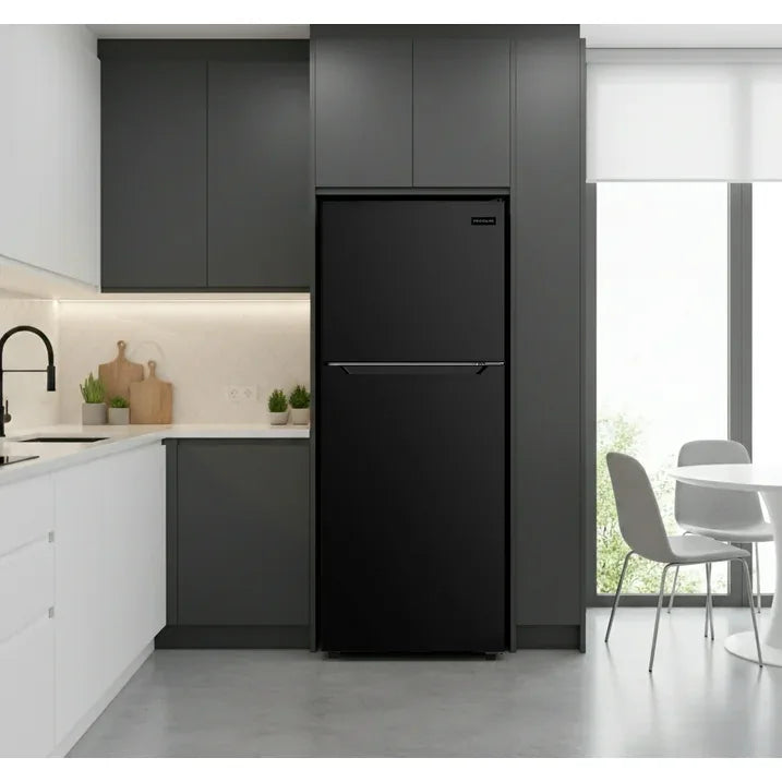 Wholesale Price with free shipping across the USA for Frigidaire, 10 Cu. Ft. Frost Free, Top Mount Refrigerator, Black, EFR1033 - Manji Distributors