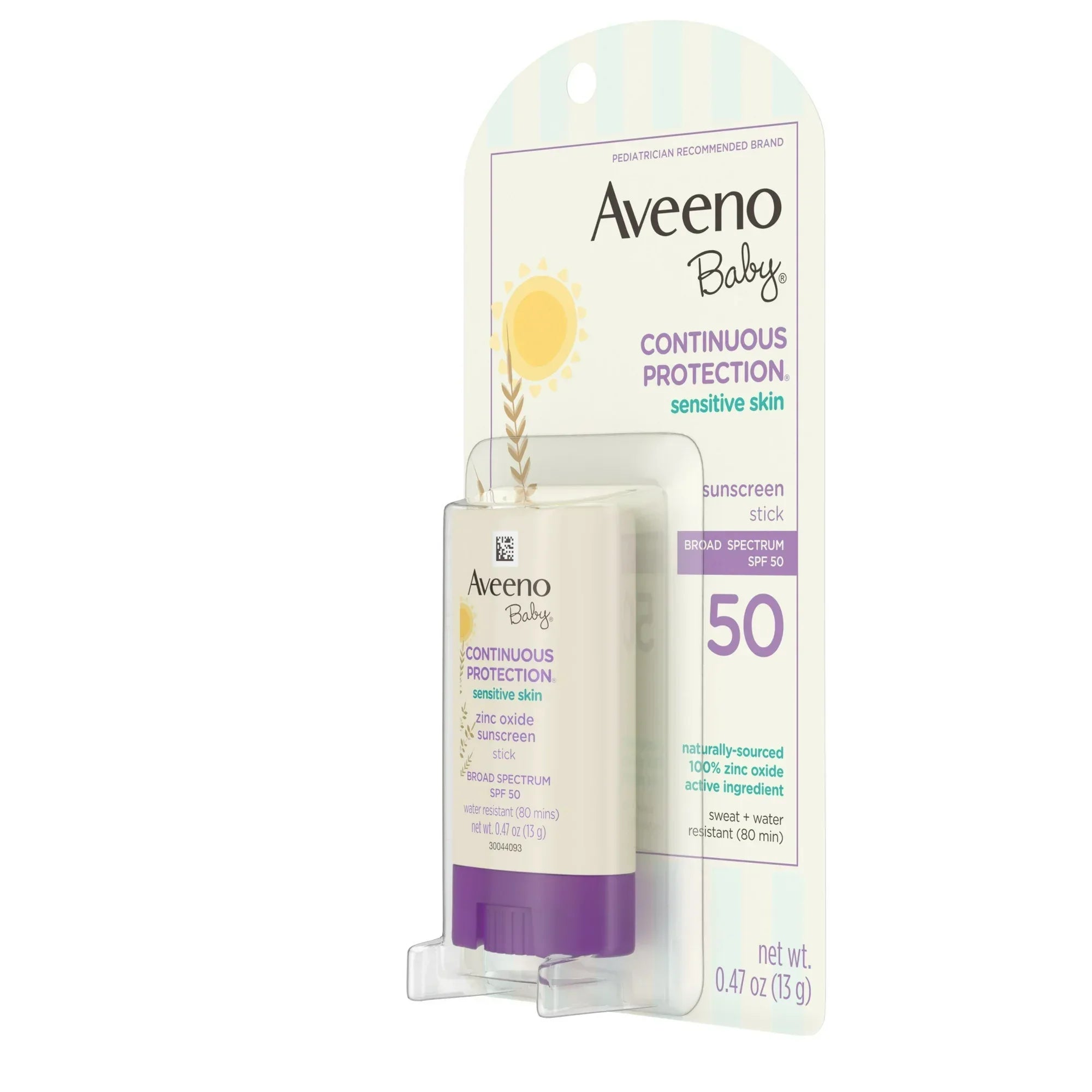 Wholesale Price with free shipping across the USA for Aveeno Baby Sensitive Skin SPF 50 Mineral Sunscreen Stick, 0.47 oz - Manji Distributors