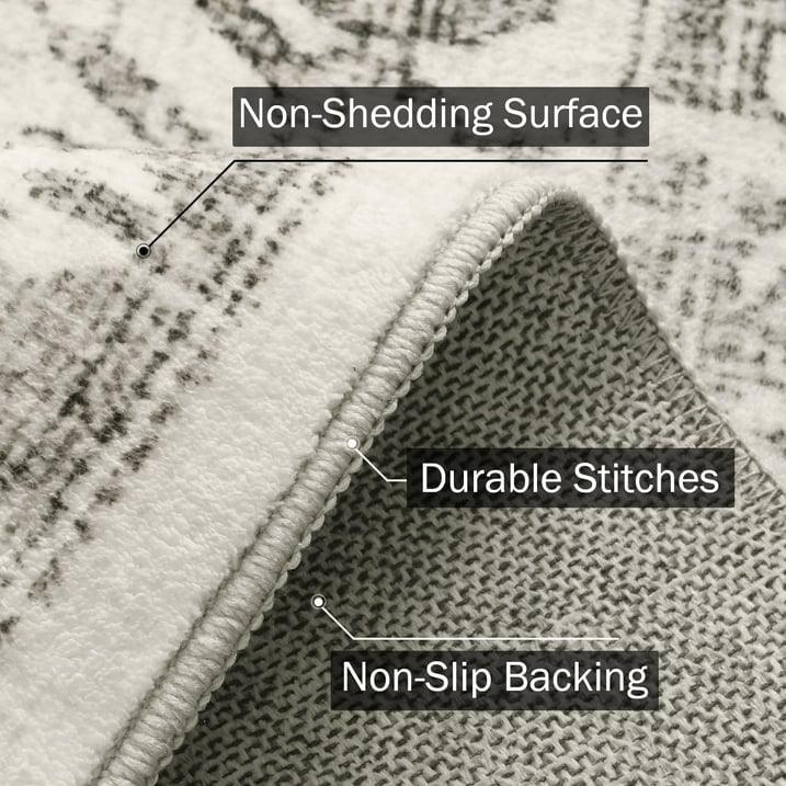 Wholesale Price with free shipping across the USA for SIXHOME 8'x10' Area Rugs for Living Room Washable Rugs Carpet Vintage Traditional Rugs for Bedroom Dinning Room Office Soft Non Slip Large Area Rug Retro Home Decor Light Gray - Manji Distributors