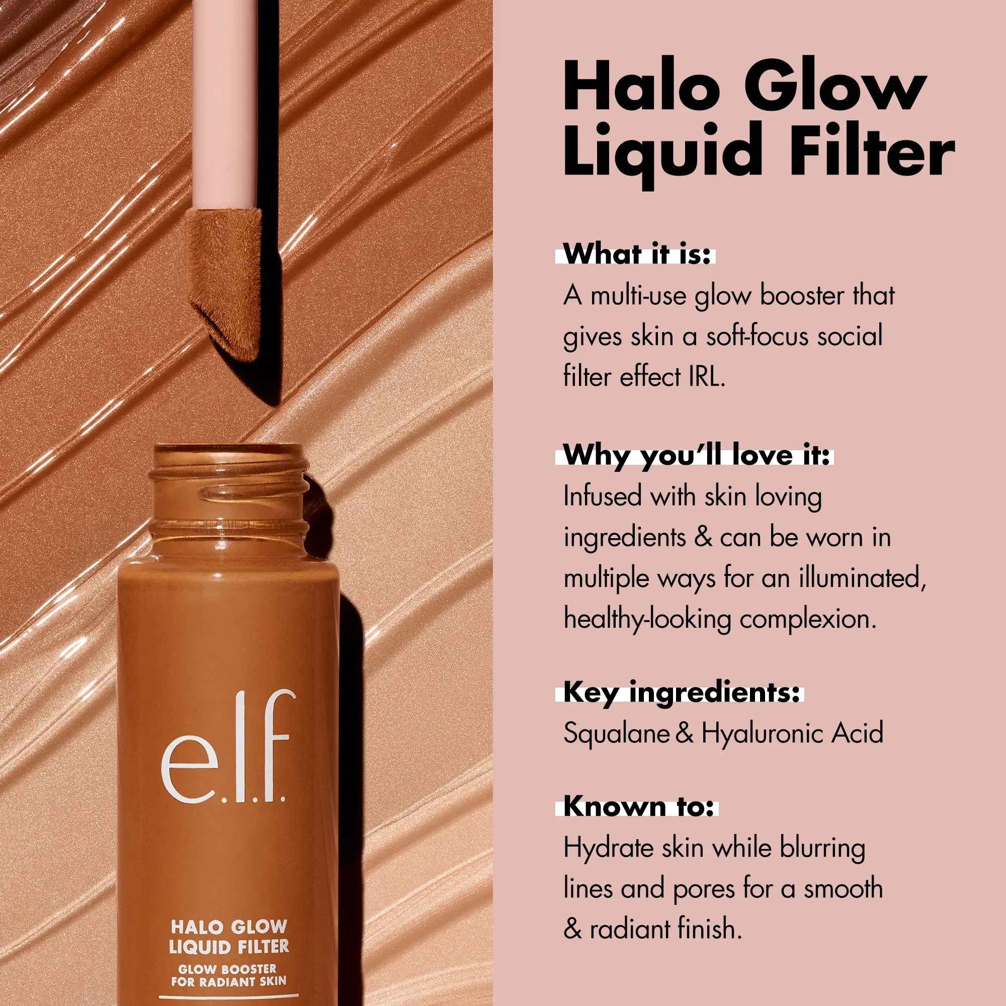 Wholesale Price with free shipping across the USA for e.l.f. Halo Glow Liquid Filter, 00 Fair, 1.06 fl oz - Manji Distributors