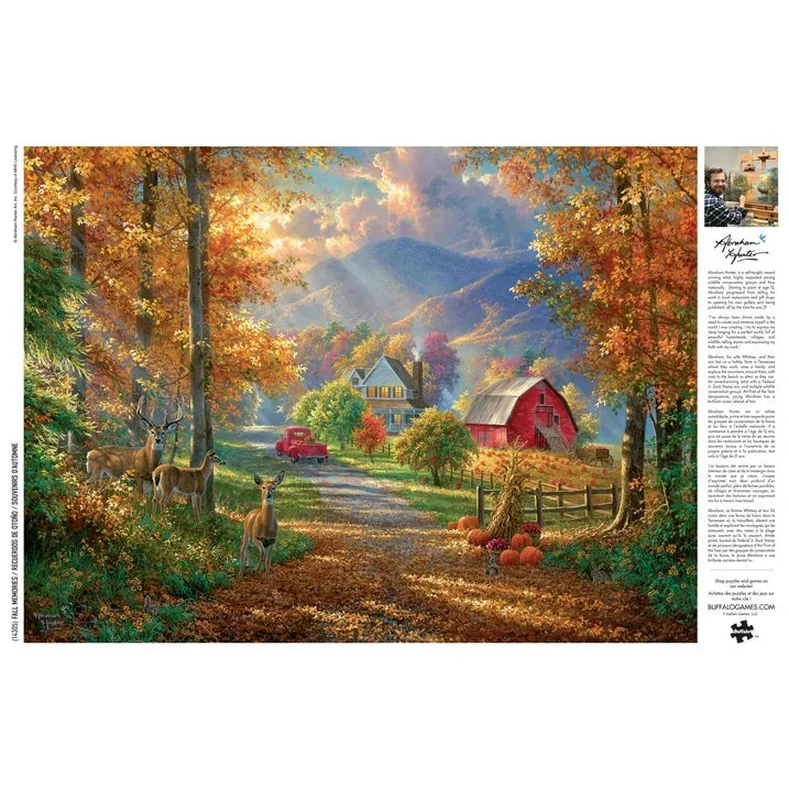 Wholesale Price with free shipping across the USA for Buffalo Games Fall Memories 1000-Piece 26.75 x 19.75-inch Interlocking Jigsaw Puzzle for Adults Ages 14+ - Manji Distributors