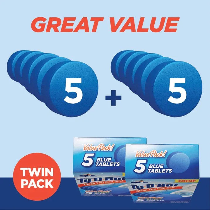 Wholesale Price with free shipping across the USA for Ty-D-Bol Bleach-Free Toilet Bowl Cleaner Tablets, 1.4 oz, 10 Pack - Manji Distributors