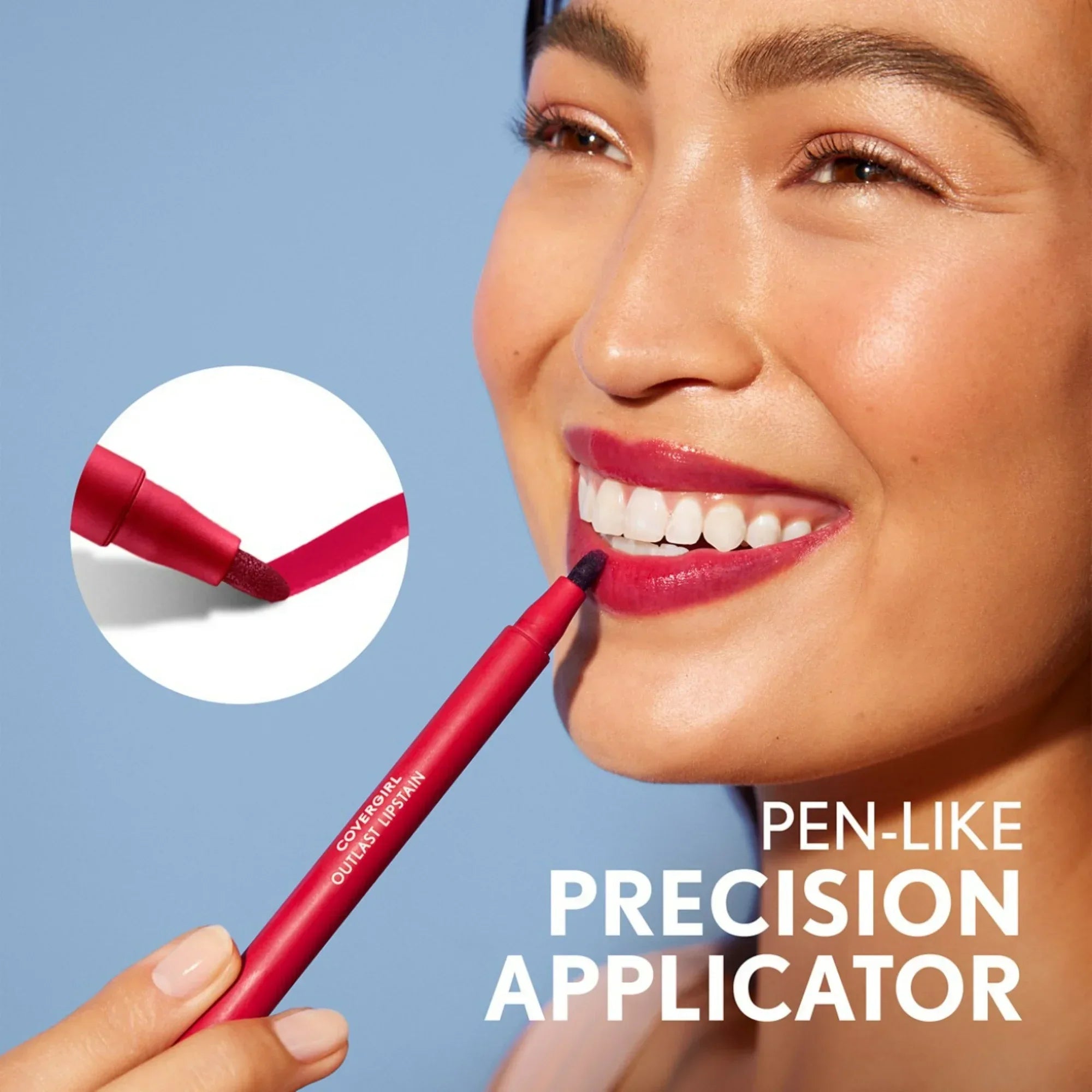 Wholesale Price with free shipping across the USA for Covergirl Outlast Lipstain, 70 Crimson Glory, Pink, 0.05 fl oz - Manji Distributors