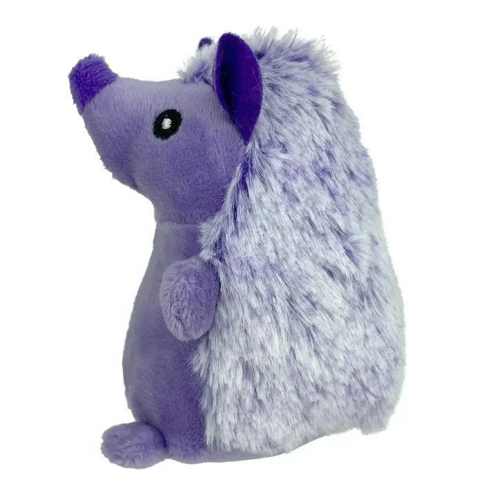 Wholesale Price with free shipping across the USA for (3 pack) Multipet Mini Pet Plush Hedgehog Small Dog Toy with Squeaker, Purple - Manji Distributors