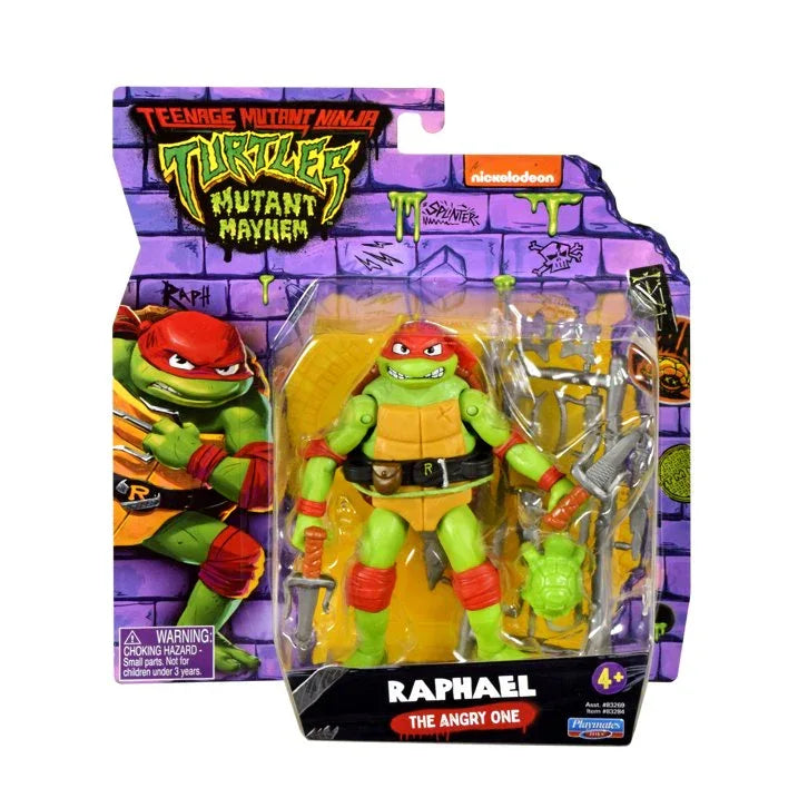 Wholesale Price with free shipping across the USA for Teenage Mutant Ninja Turtles: Mutant Mayhem 4.65” Raphael Basic Action Figure by Playmates Toys - Manji Distributors