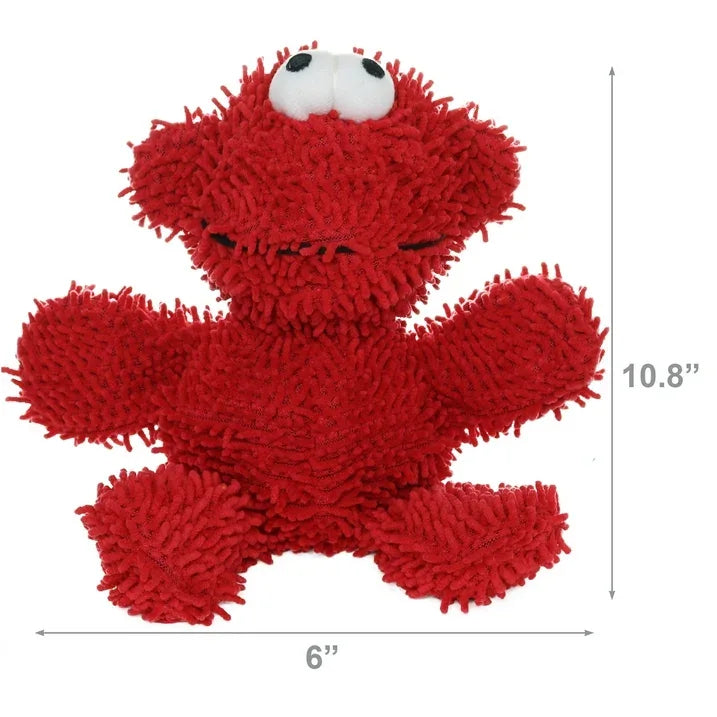 Wholesale Price with free shipping across the USA for Mighty Microfiber Ball Medium Monster Red Durable Plush Squeaky Dog Toy - Manji Distributors