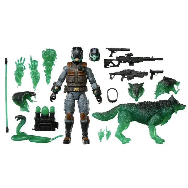 Wholesale Price with free shipping across the USA for G.I. Joe Classified Series 170, Ghost Viper & D.I.R.E. (Dread-Inducing Responsive Energy) Beasts, 6” Action Figure and Pet - Manji Distributors