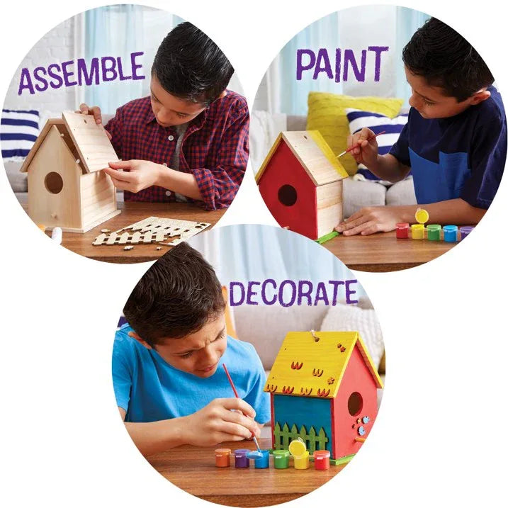 Wholesale Price with free shipping across the USA for Made by Me Paint Your Own Birdhouse Kit, Boys and Girls, Child, Ages 6+ - Manji Distributors