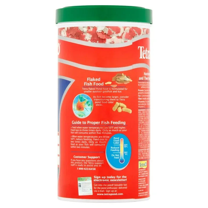Wholesale Price with free shipping across the USA for TetraPond PondFood Color Flakes, Color-Enhancing Flaked Fish Food for Small Ponds, 6 Oz. - Manji Distributors