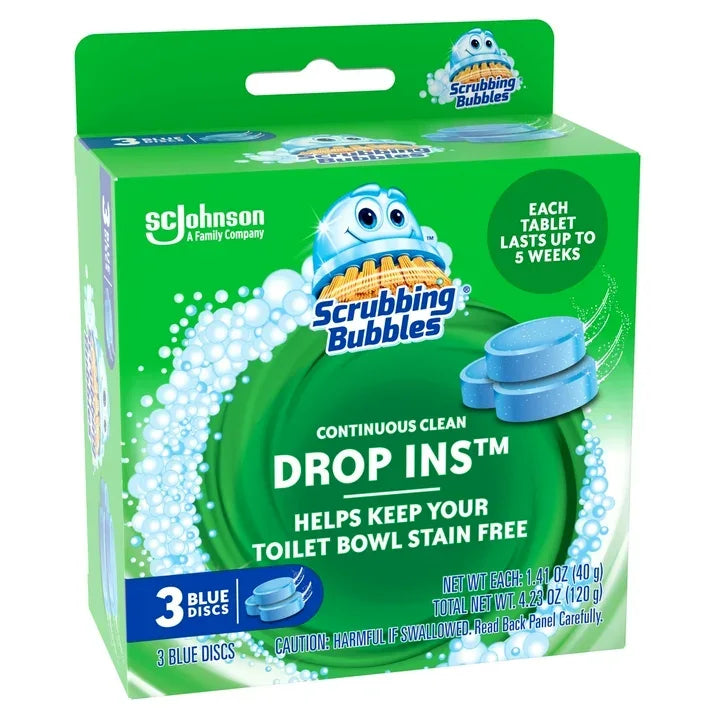 Wholesale Price with free shipping across the USA for (6 pack) Scrubbing Bubbles Toilet Tablets, Continuous Clean Toilet Drop Ins, 3 Count - Manji Distributors