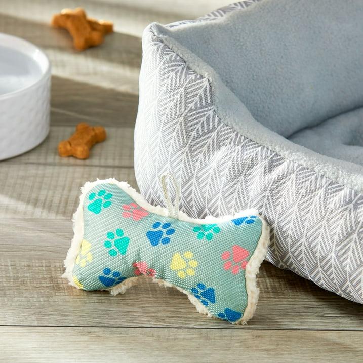 Wholesale Price with free shipping across the USA for (8 pack) Vibrant Life Cozy Buddy Squeaky Bone Dog Toy, Color May Vary, Chew Level 1 - Manji Distributors