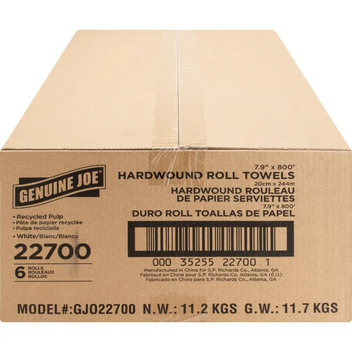 Wholesale Price with free shipping across the USA for Genuine Joe Hardwound Roll Paper Towels - 7.90