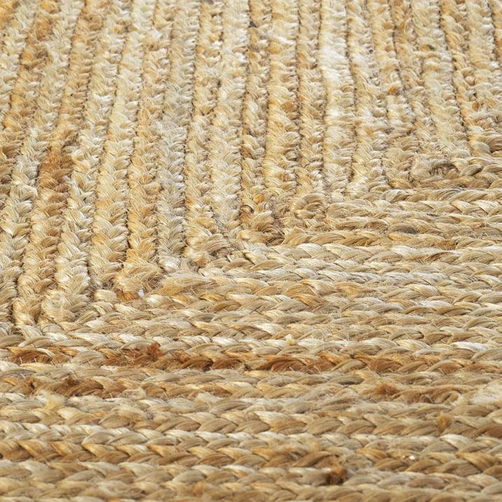 Wholesale Price with free shipping across the USA for My Texas House Natural/White Scallop Jute with Border Area Rug, 5' x 8' - Manji Distributors