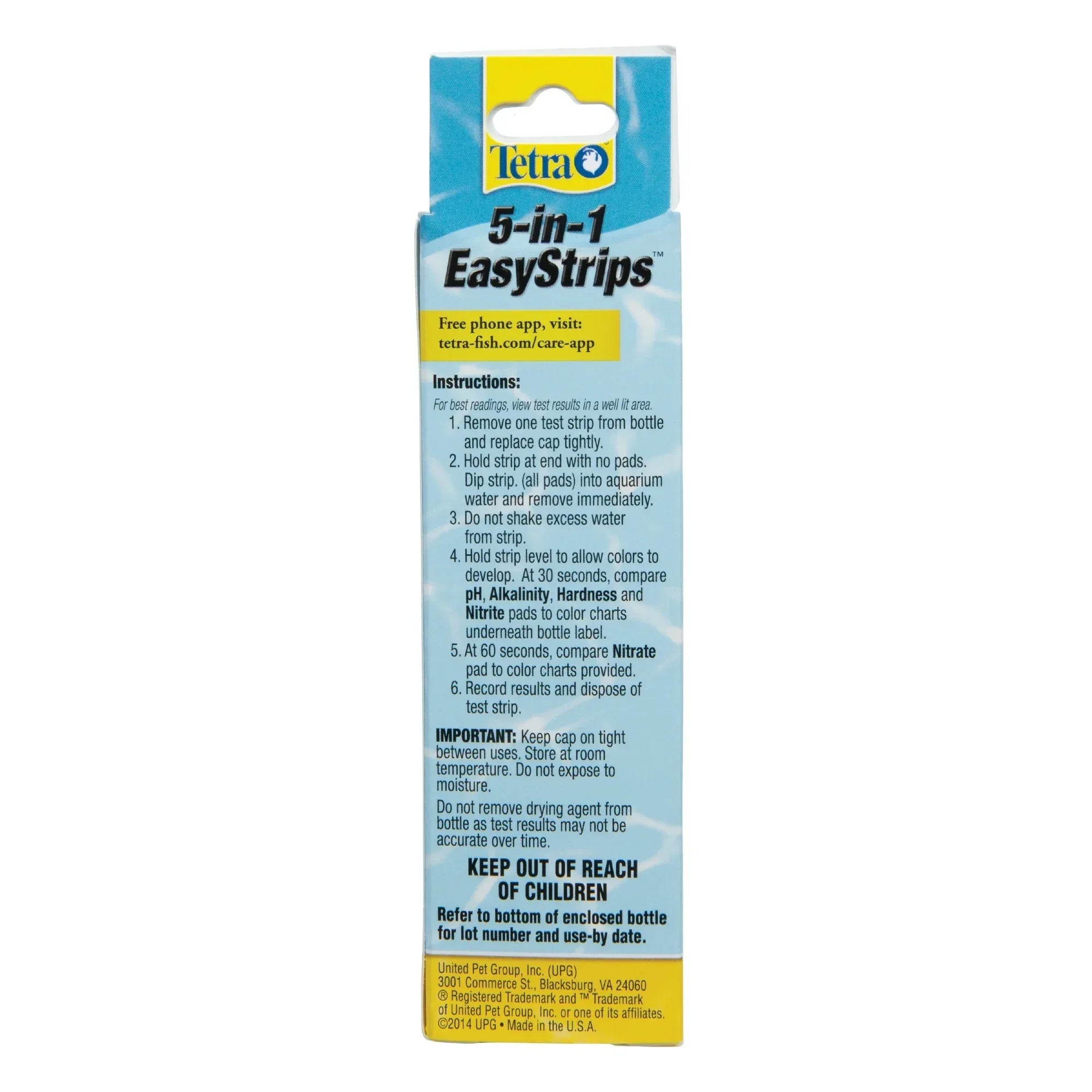 Wholesale Price with free shipping across the USA for Tetra 5-in-1 EasyStrips Accurate Aquarium Test Kit, for Freshwater and Saltwater, 25 Count - Manji Distributors