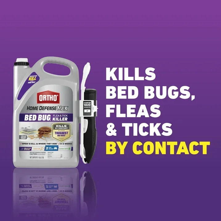 Wholesale Price with free shipping across the USA for Ortho Home Defense Max Bed Bug, Flea and Tick Killer with Comfort Wand, 1 gal. - Manji Distributors