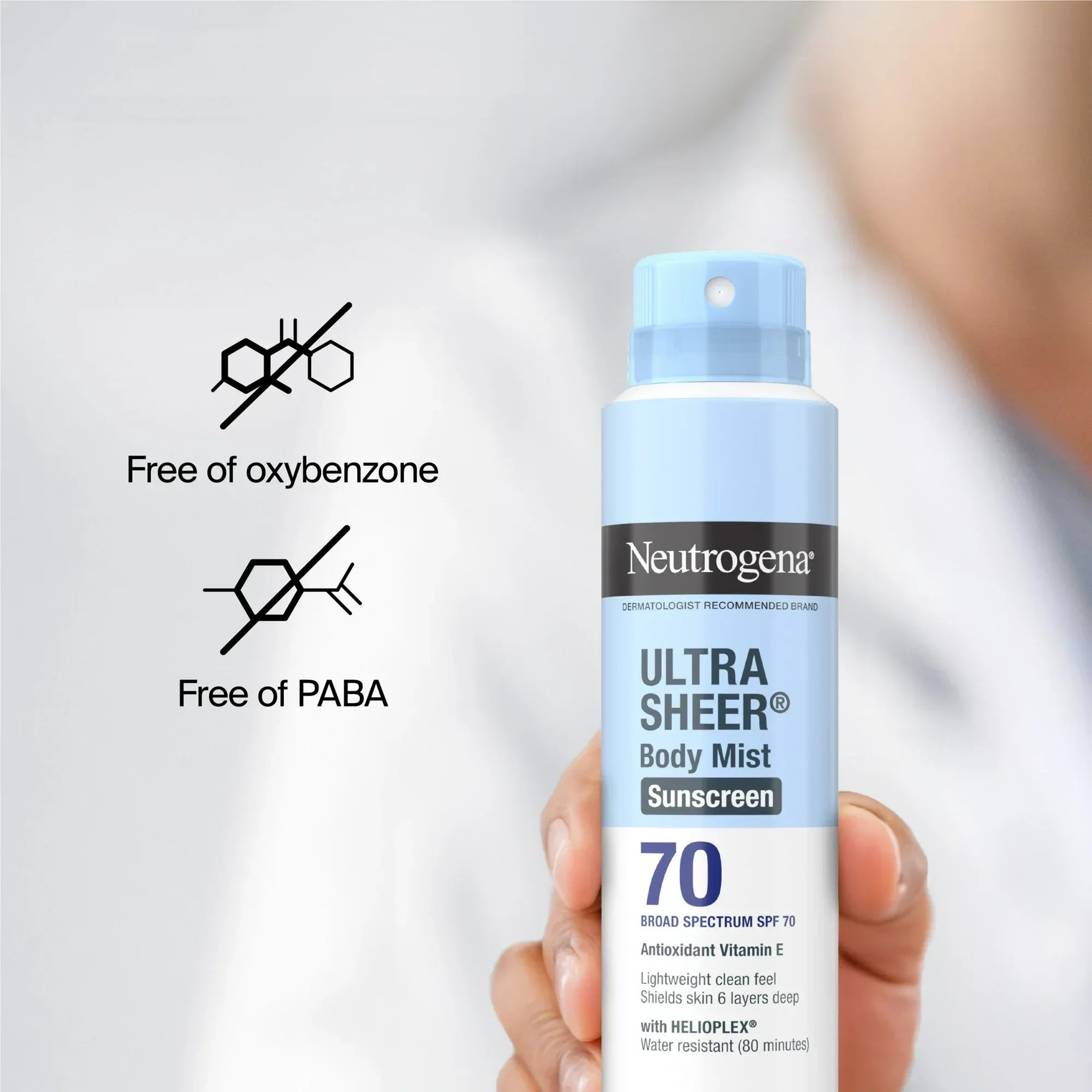 Wholesale Price with free shipping across the USA for Neutrogena Ultra Sheer Sunscreen Spray, Lightweight, SPF 70, 5 oz - Manji Distributors
