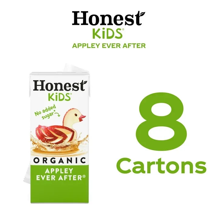 Wholesale Price with free shipping across the USA for (10 pack) Honest Kids Organic Appley Ever After Fruit Juice, 6 fl oz, 8 Juice Boxes - Manji Distributors