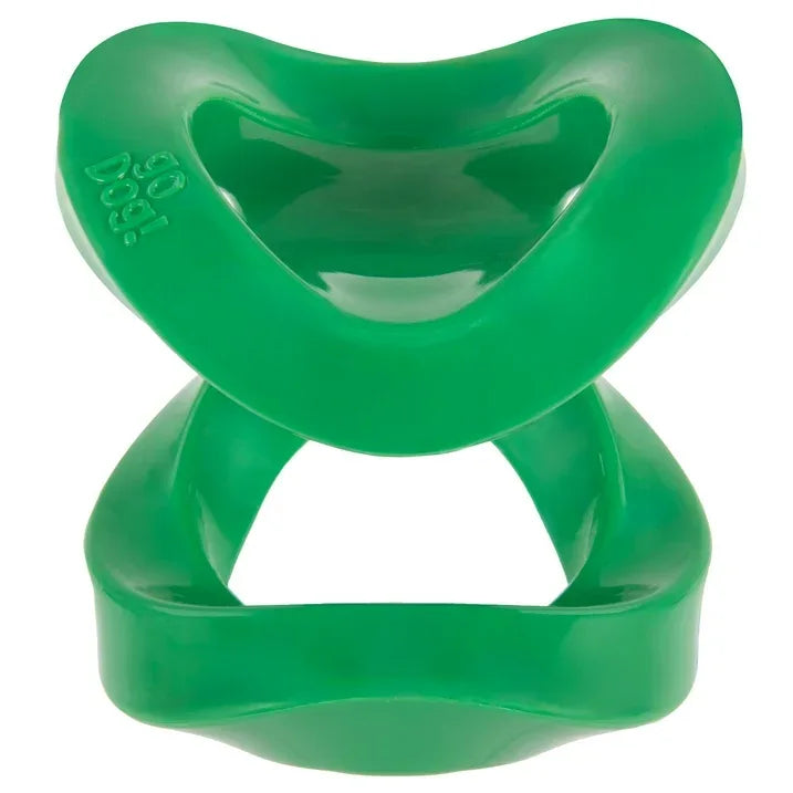 Wholesale Price with free shipping across the USA for goDog Magic Motion Twisty Tosser Toy for Dogs with Chew Guard Technology for Stronger & Longer Play, Tough & Durable, Built-In Squeaker, Green, Large - Manji Distributors