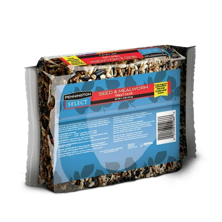 Wholesale Price with free shipping across the USA for Pennington Seed & Mealworm Treat Cake, Wild Bird Feed, 1.4 lb., 1 Pack - Manji Distributors