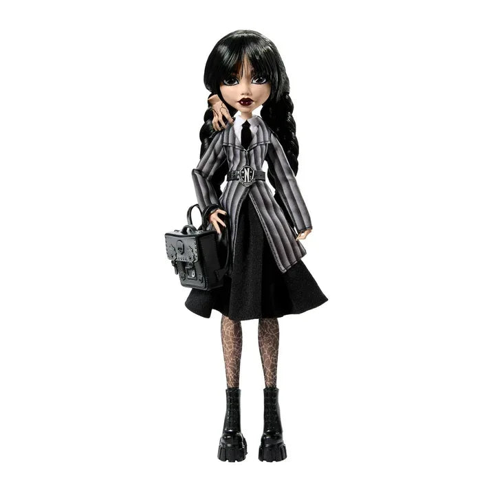 Wholesale Price with free shipping across the USA for Monster High Wednesday Collectible Doll, Wednesday Addams in Nevermore Academy Uniform with Thing - Manji Distributors