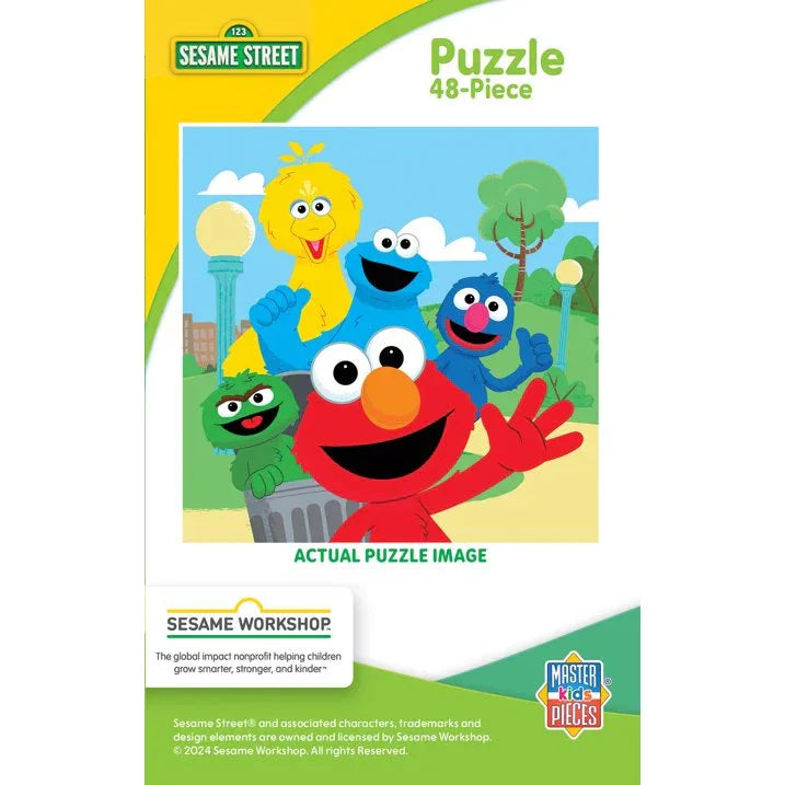 Wholesale Price with free shipping across the USA for Sesame Street Best Buds 48 Pieces Interlocking Jigsaw Puzzle for Kids - Manji Distributors