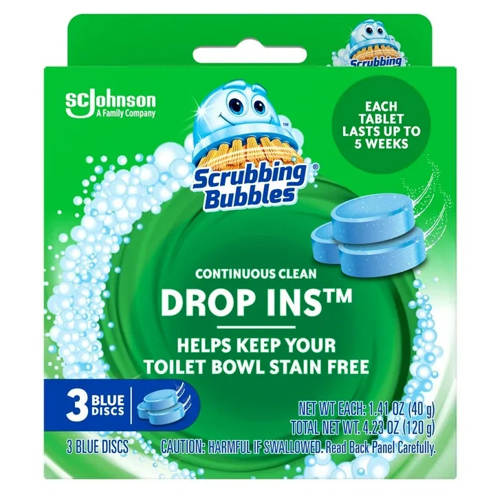 Wholesale Price with free shipping across the USA for (6 pack) Scrubbing Bubbles Toilet Tablets, Continuous Clean Toilet Drop Ins, 3 Count - Manji Distributors