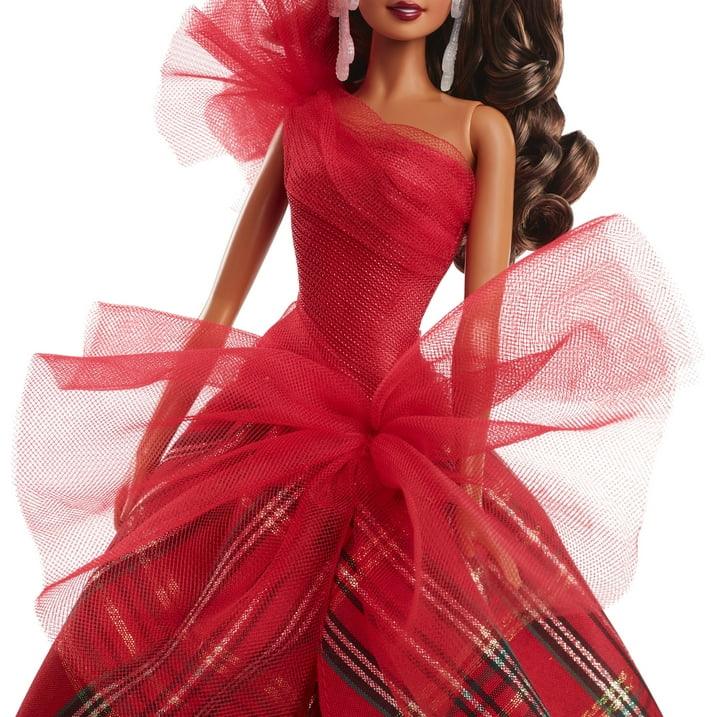 Wholesale Price with free shipping across the USA for Barbie 2024 Holiday Barbie Dolls, Seasonal Collector Gift, Barbie Signature, Plaid Gown with Red Bow - Manji Distributors