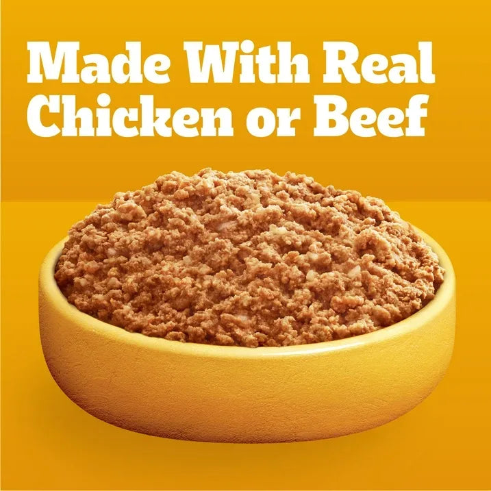 Wholesale Price with free shipping across the USA for (2 pack) Pedigree Chopped Ground Dinner Dog Food Bacon Filet Mignon Variety Pack, 3.5 Oz. Pouches (18 Pack) - Manji Distributors