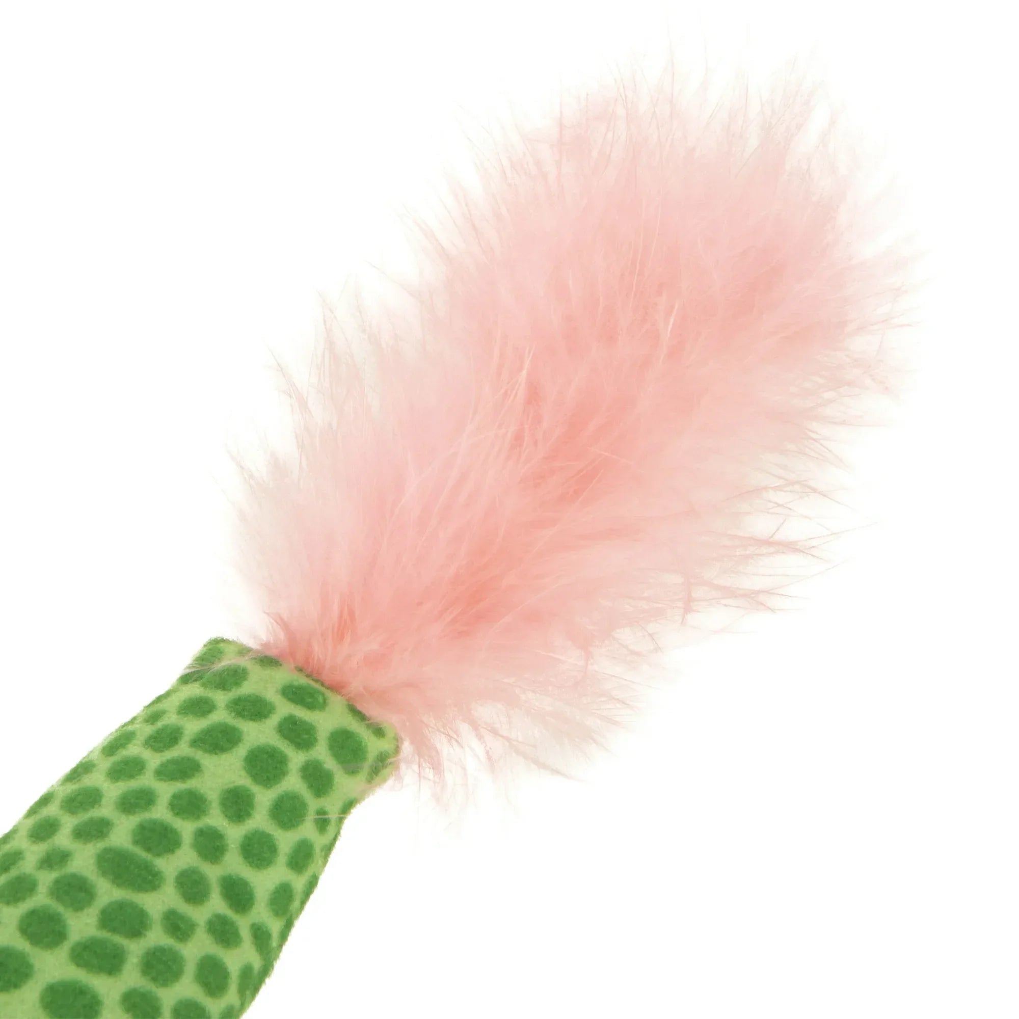 Wholesale Price with free shipping across the USA for SmartyKat Crinkle Creeper Crinkle Plush Kicker Cat Toy with Catnip Filled Tail, Green - Manji Distributors