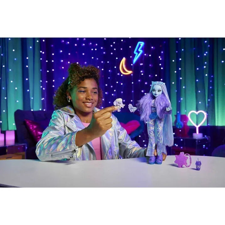 Wholesale Price with free shipping across the USA for Monster High Abbey Bominable Yeti Fashion Doll with Pet Mammoth and Themed Accessories, Collectible - Manji Distributors