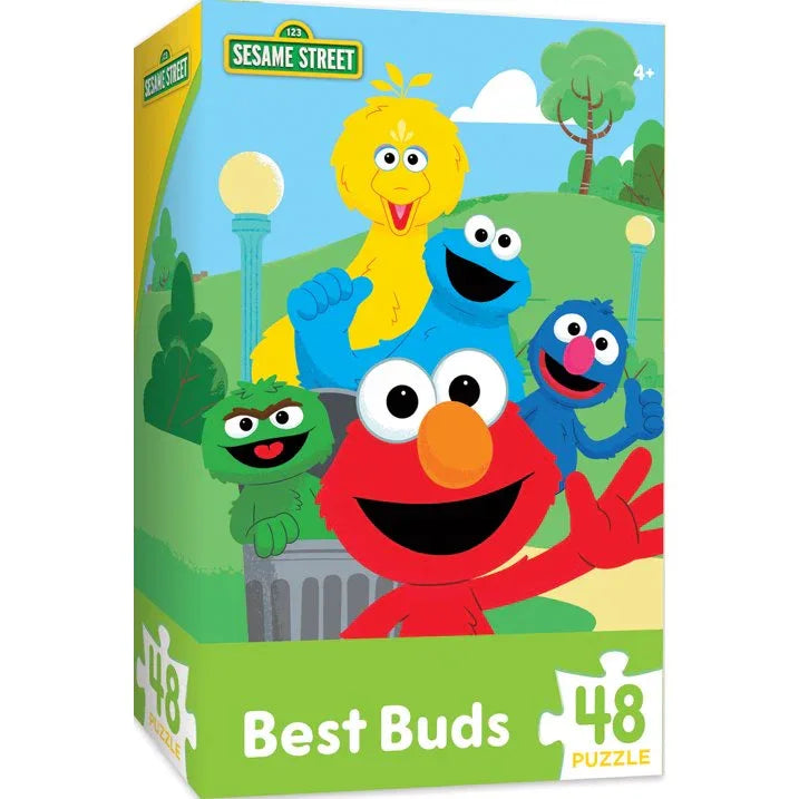 Wholesale Price with free shipping across the USA for Sesame Street Best Buds 48 Pieces Interlocking Jigsaw Puzzle for Kids - Manji Distributors
