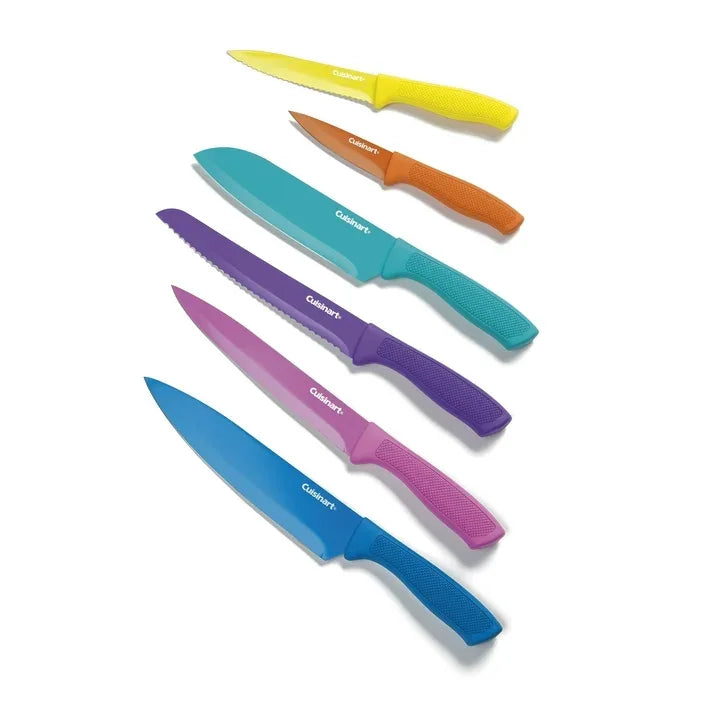 Wholesale Price with free shipping across the USA for Cuisinart Ceramic Coated 12-Piece Knife Set with Blade Guards - Manji Distributors