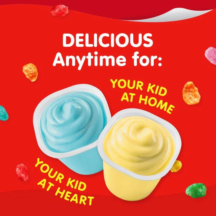 Wholesale Price with free shipping across the USA for (4 pack) Snack Pack Post Fruity PEBBLES Flavored Pudding Cups 3.25 oz 6 Count - Manji Distributors