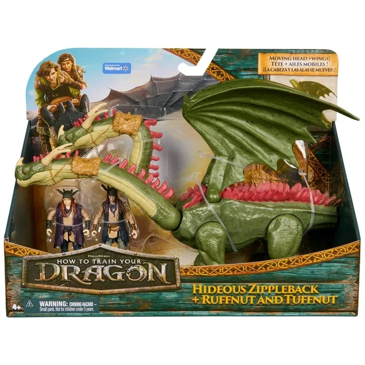 Wholesale Price with free shipping across the USA for Dreamworks Dragons, Hideous Zippleback, Ruffnut & Tuffnut, Viking Duo Action Figures - Manji Distributors