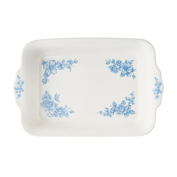 Wholesale Price with free shipping across the USA for The Pioneer Woman Agatha Small Rectangular Baker with Lid, 7