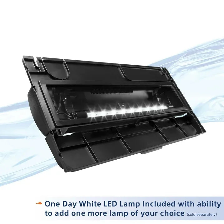 Wholesale Price with free shipping across the USA for Aqueon LED Deluxe Full Aquarium Hoods Black 20 Inches - Manji Distributors