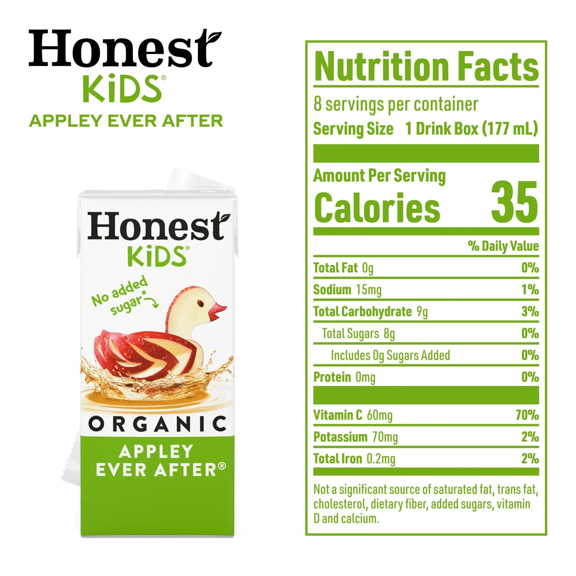 Wholesale Price with free shipping across the USA for (10 pack) Honest Kids Organic Appley Ever After Fruit Juice, 6 fl oz, 8 Juice Boxes - Manji Distributors