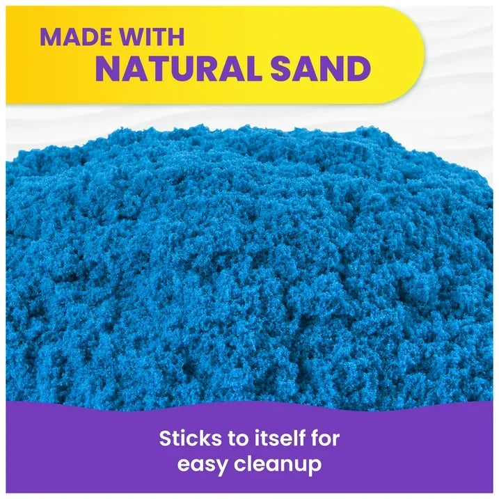 Wholesale Price with free shipping across the USA for Kinetic Sand, 2lbs Blue Play Sand, Moldable Sensory Toys for Kids, Resealable Bag (Packaging May Vary), for Ages 3 and up - Manji Distributors