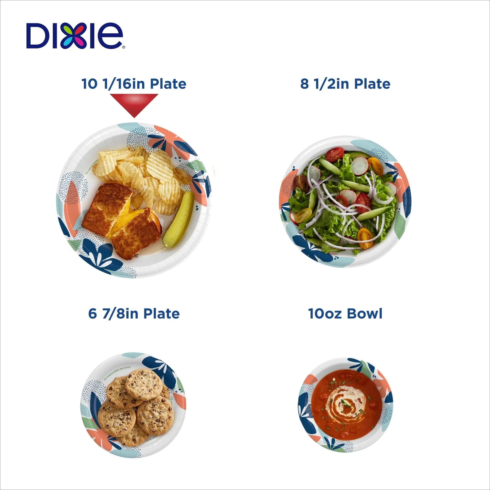 Wholesale Price with free shipping across the USA for Dixie Everyday Disposable Paper Plates, 10