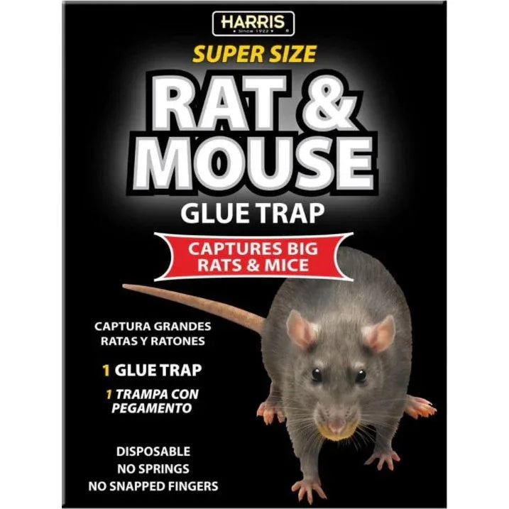 Wholesale Price with free shipping across the USA for Harris Super-Sized Rat and Mouse Glue Trap with Lure, 1 Trap - Manji Distributors