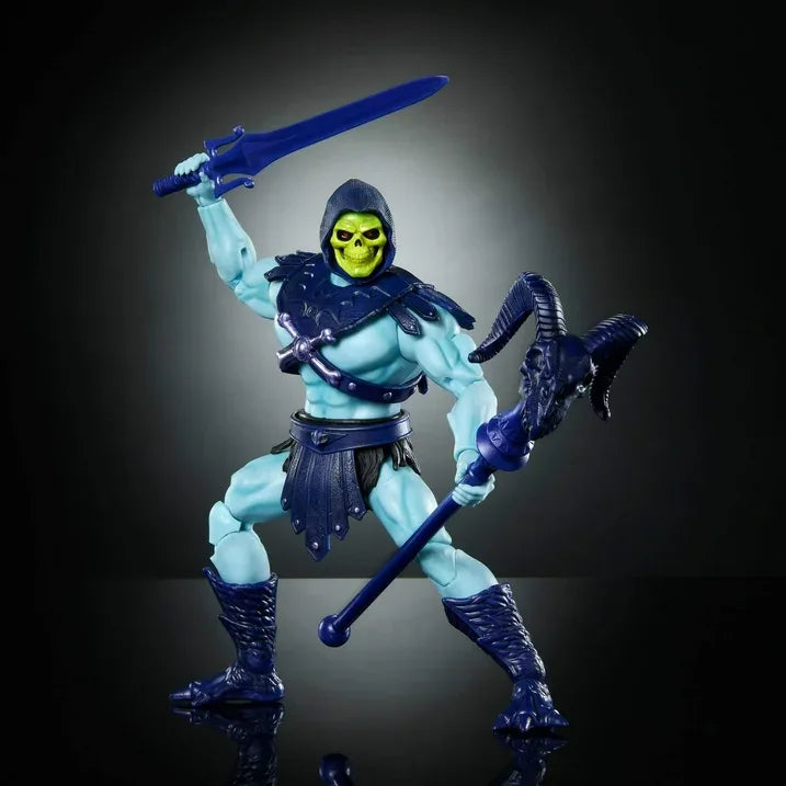 Wholesale Price with free shipping across the USA for Masters of the Universe Masterverse Vintage Collection Skeletor MOTU Action Figure with Sword - Manji Distributors