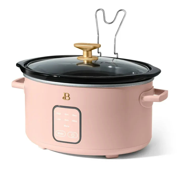 Wholesale Price with free shipping across the USA for Beautiful 4Qt Slow Cooker with Touch-Activated Display, Rose by Drew Barrymore - Manji Distributors
