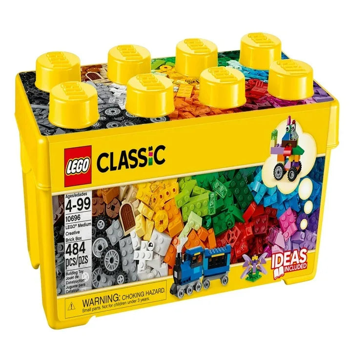 Wholesale Price with free shipping across the USA for LEGO Classic Medium Creative Brick Box , Toy Set with Train, Car, Tiger, Birthday Gift for Kids 4+, 10696 - Manji Distributors