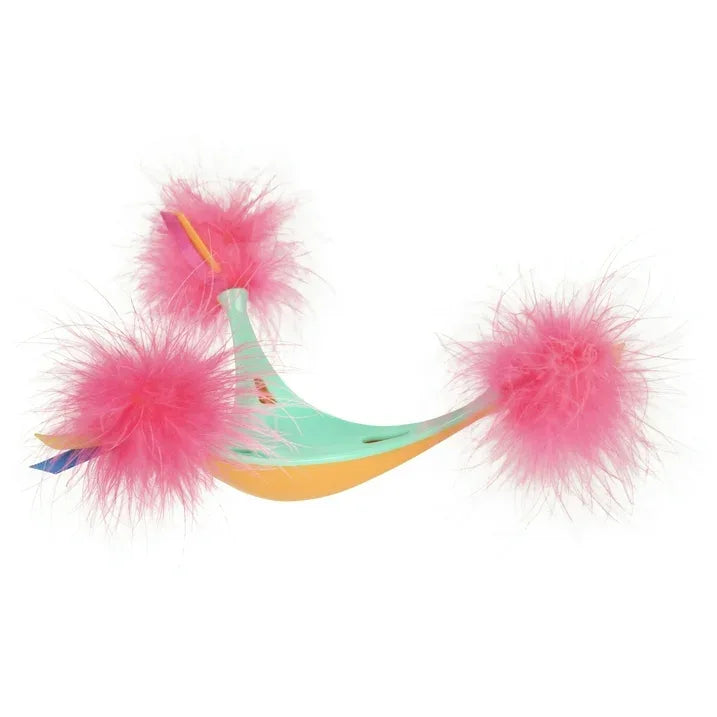 Wholesale Price with free shipping across the USA for SmartyKat Swat 'N Spin Interactive Cat Toy for Exercise & Stimulation, Medium, Blue - Manji Distributors