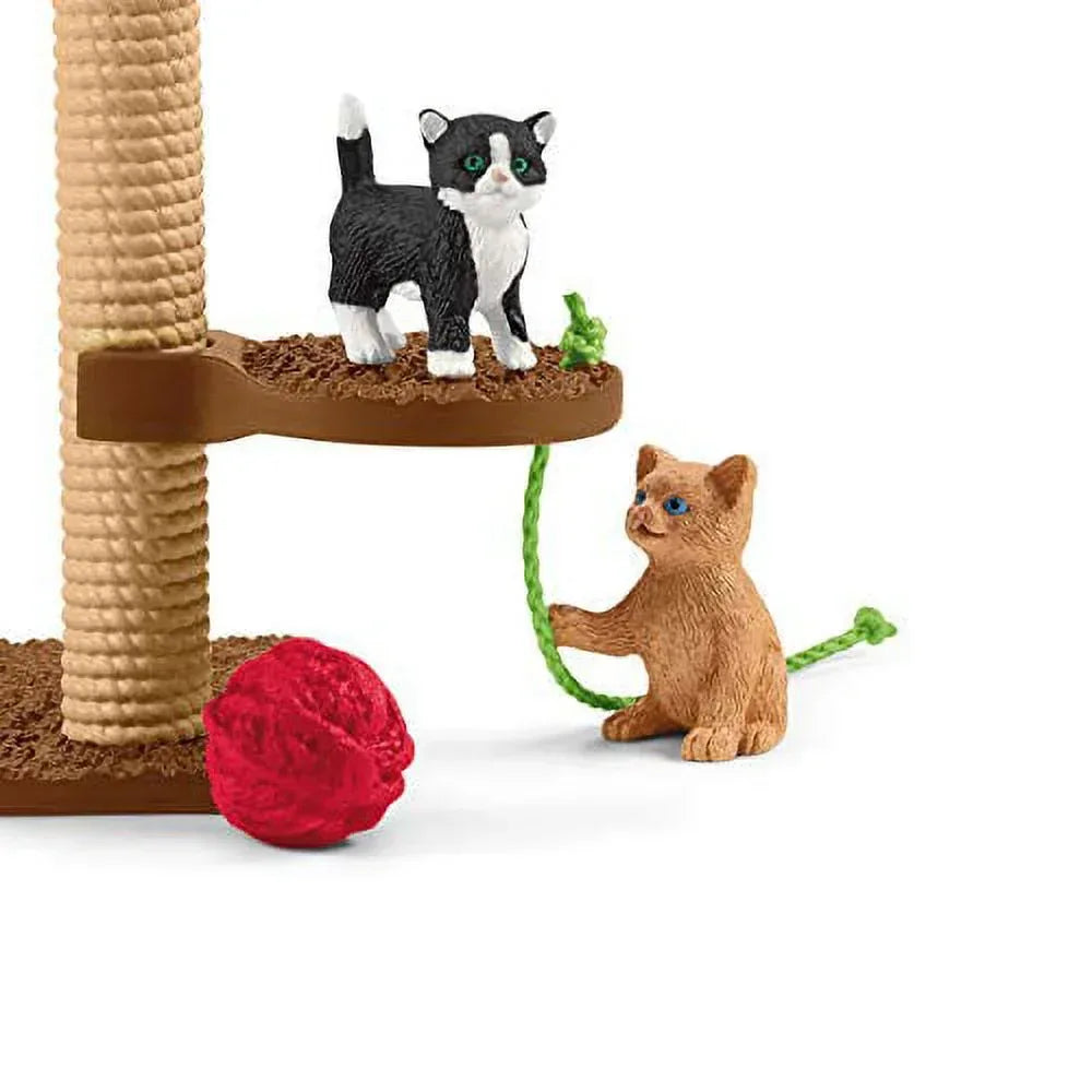 Wholesale Price with free shipping across the USA for Schleich Farm World - 9PC Cats & Kittens Playtime Figurine Set - Realistic Cat & Baby Kitten Figurine - Large Playset for Toddlers, Boys & Girls - Kids Ages 3+ - Manji Distributors